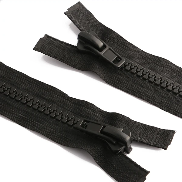 Custom Black #10 Open End Plastic Zipper For Garment Bags Factory Price