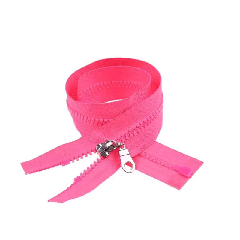 Custom Long Chain Open End Plastic Zipper Manufacturer