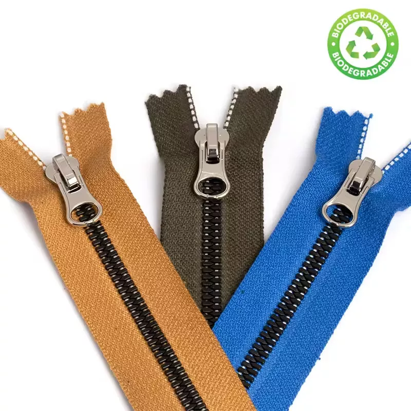 Customized Eco-Friendly Zippers Recyclable PLA zippers Biodegradable Zippers