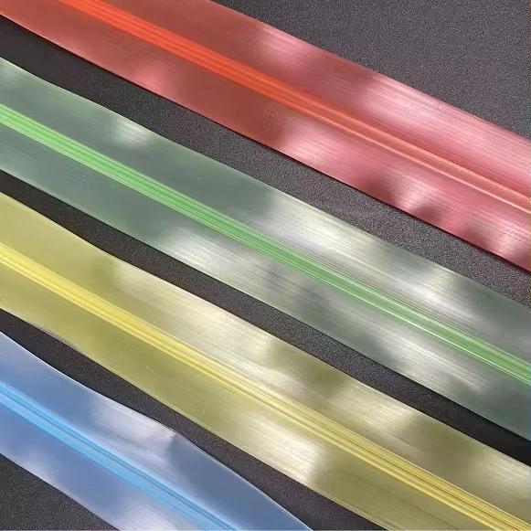 Custom Large Vacuum Transparent Plastic Resin Zipper Factory Price