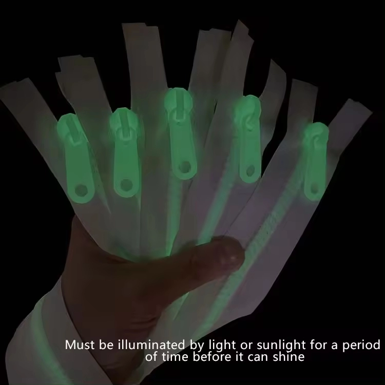 Zipper Maker Noctilucence Plastic Luminous Zips Long Chain