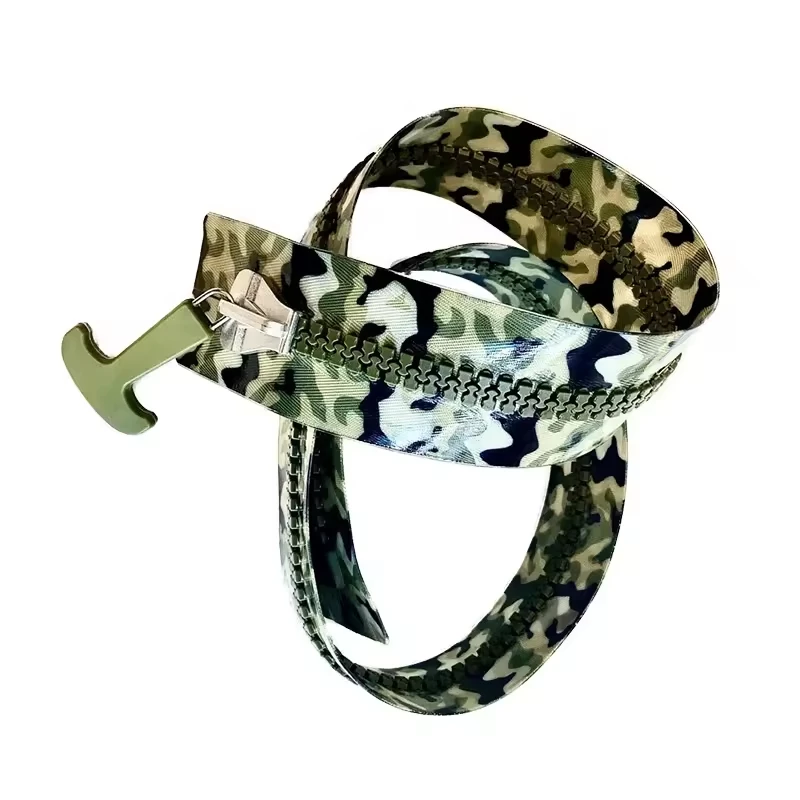 Waterproof Seal Camouflage Zipper, Designed For Diving And Outdoor Activities And Special Needs People