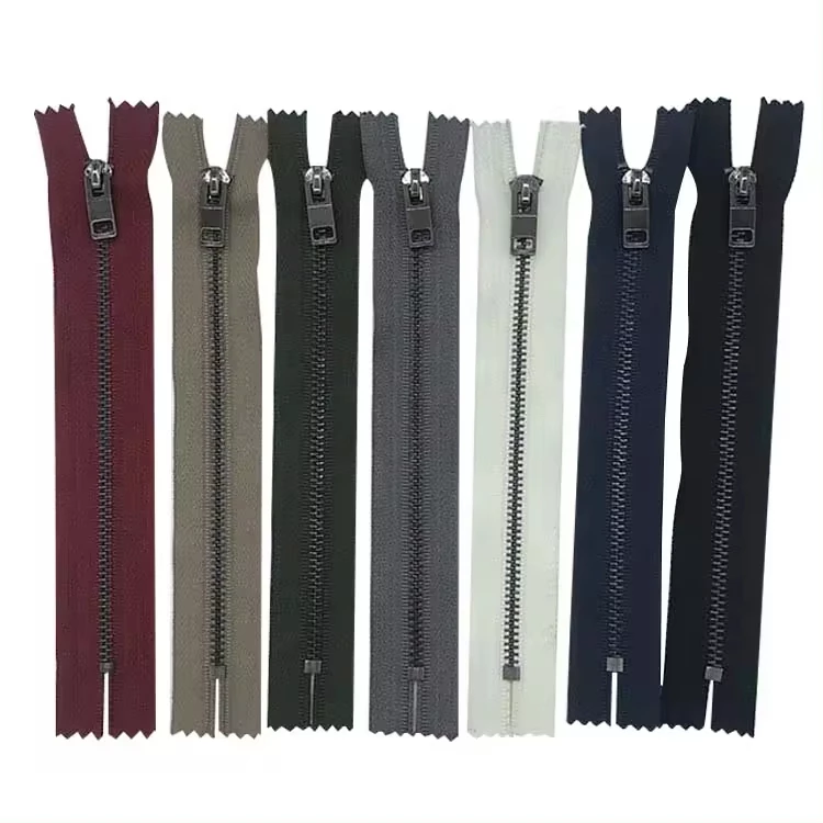 Factory Custom #3 Closed End Metal Zipper For Jeans